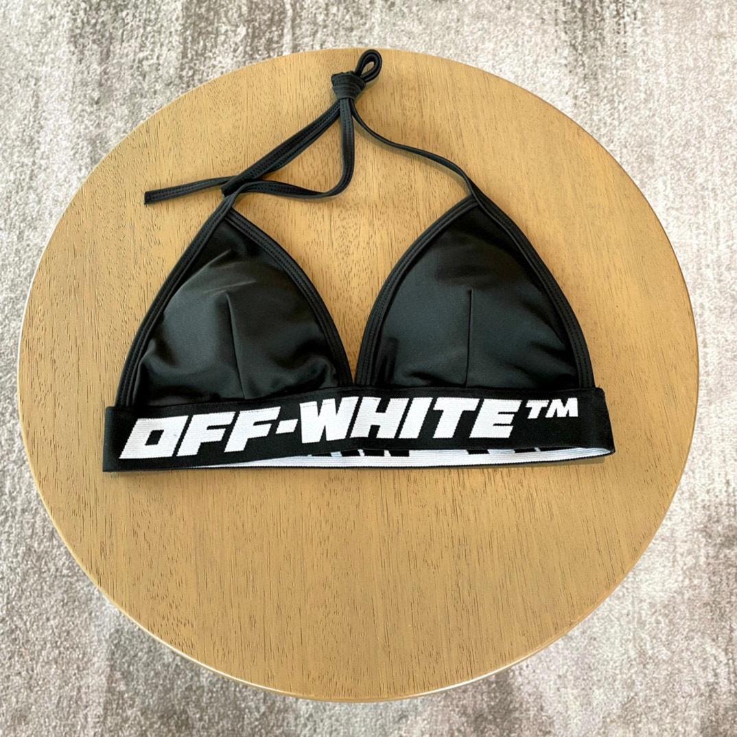 Off-White c/o Virgil Abloh Women's Black Two-piece Swimsuit - 