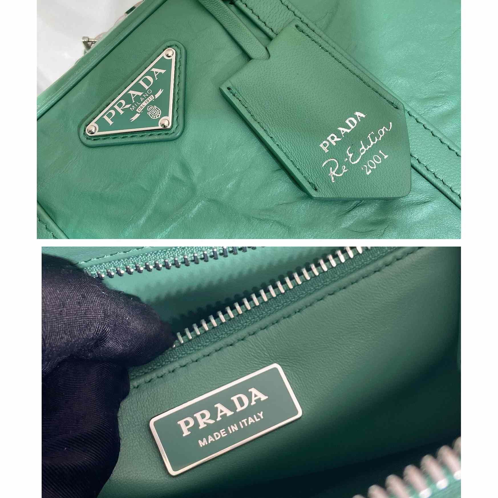 Prada Medium Antique Nappa Leather Top Handle Bag - 