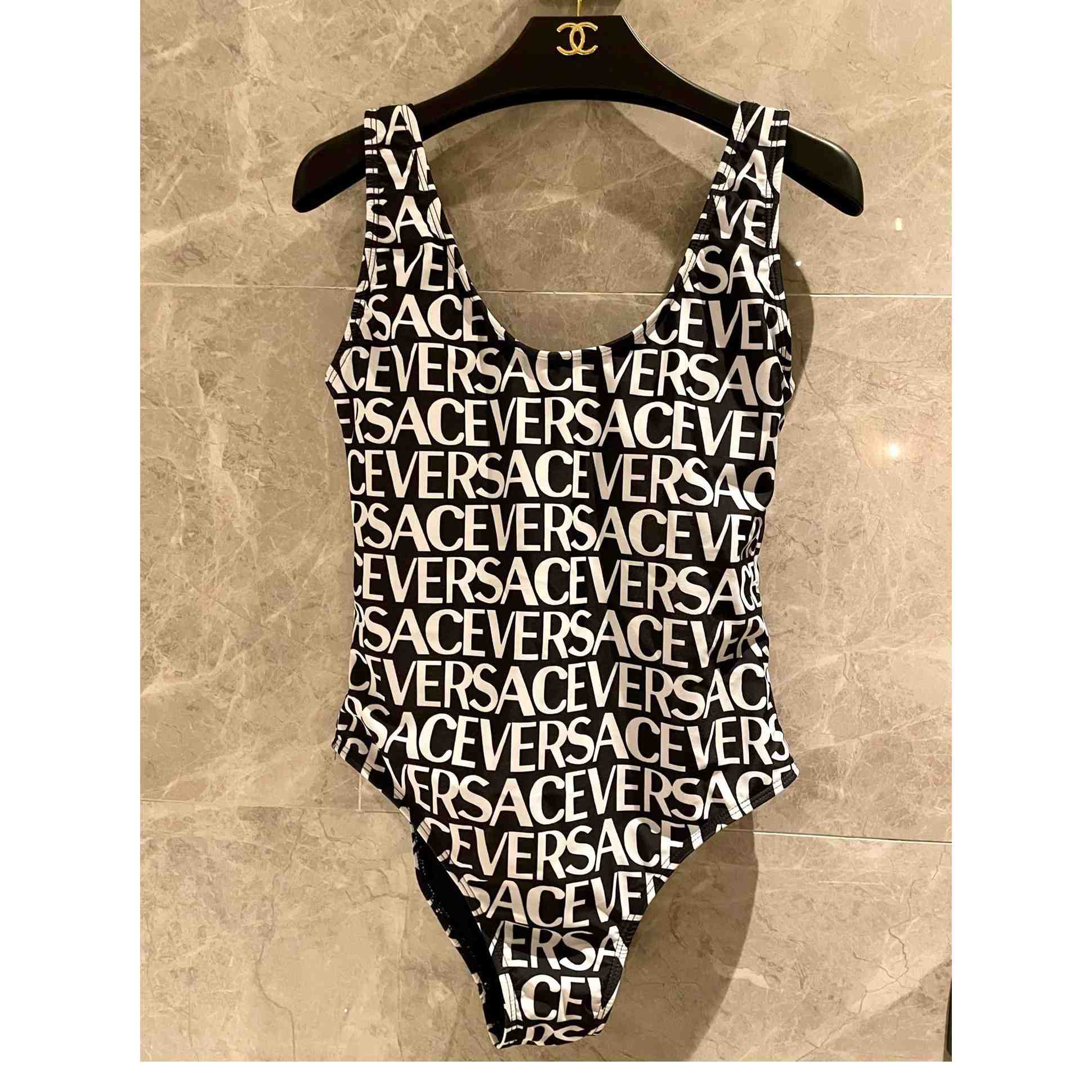 Versace Allover One-Piece Swimsuit - DesignerGu