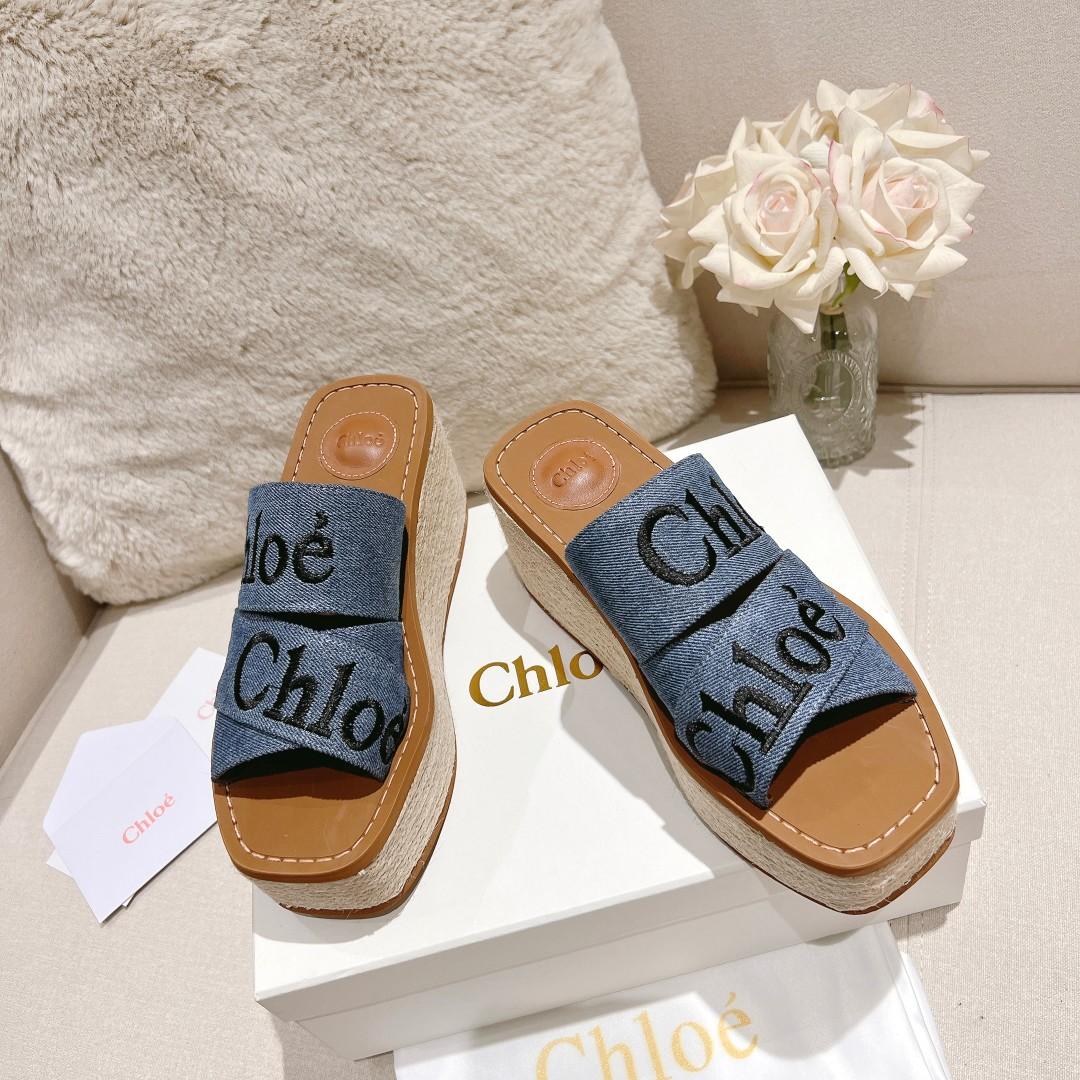 Chloe Woody Wedge Espadrille - 