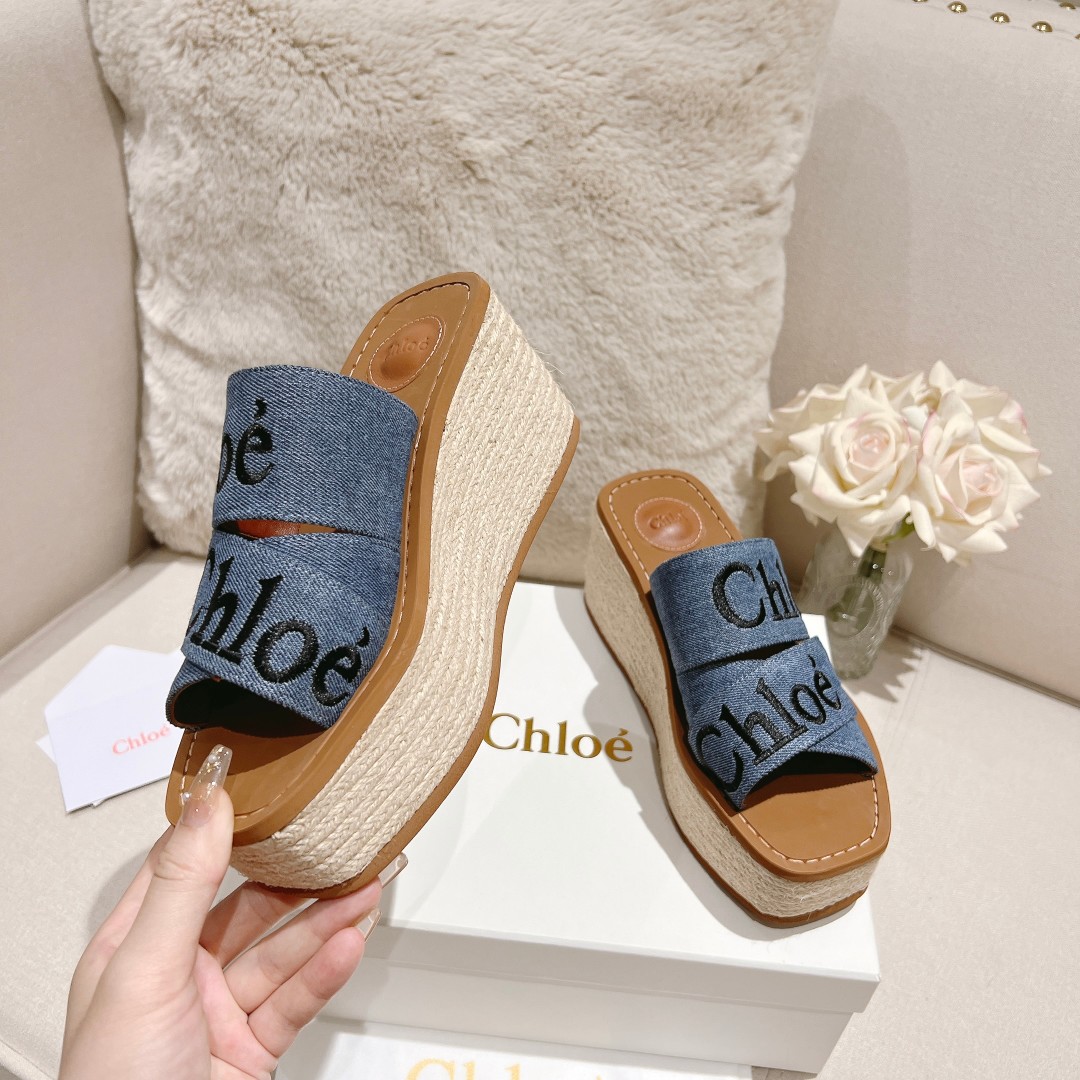 Chloe Woody Wedge Espadrille - 