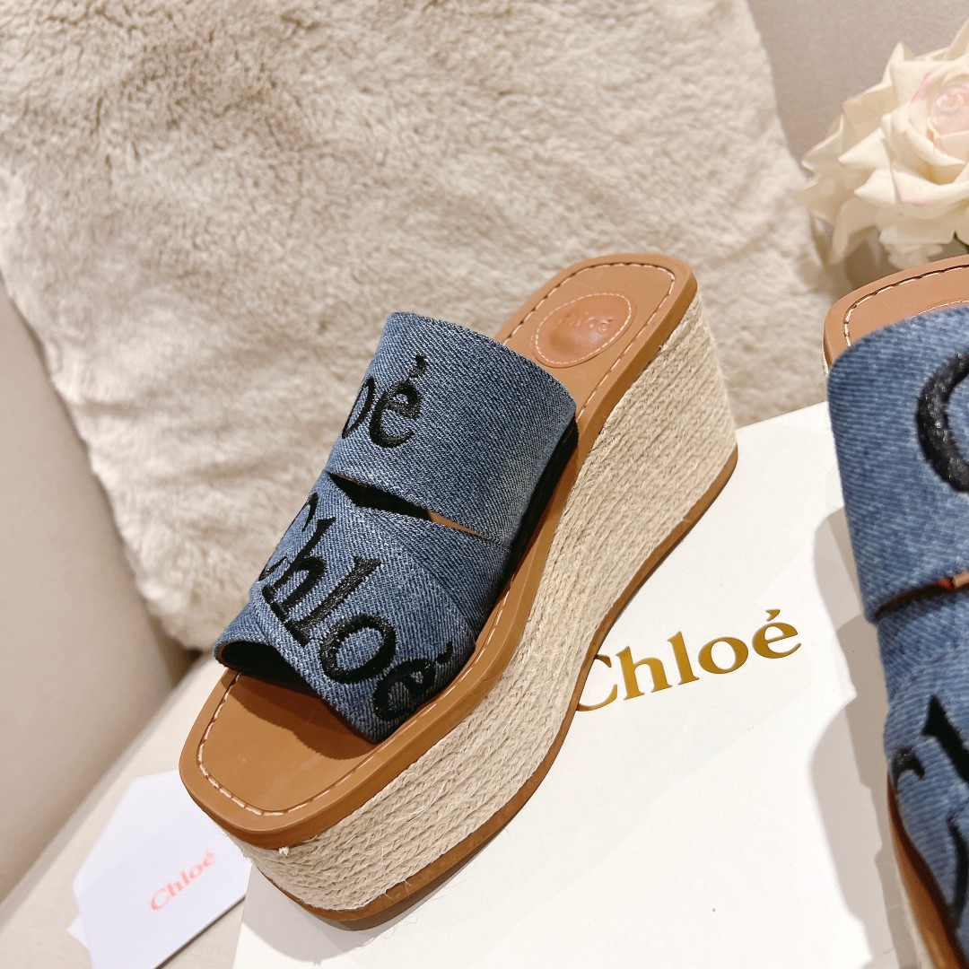 Chloe Woody Wedge Espadrille - 