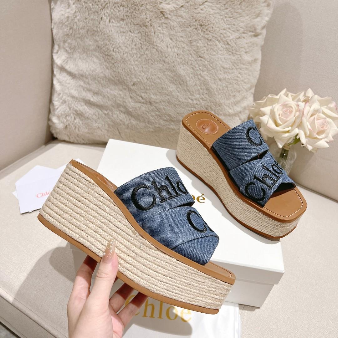 Chloe Woody Wedge Espadrille - 
