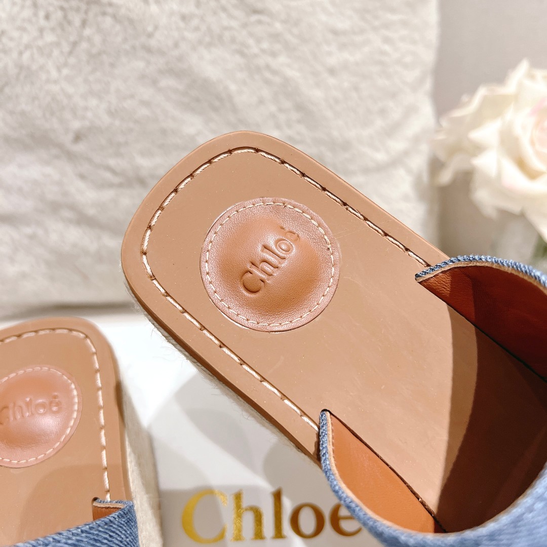 Chloe Woody Wedge Espadrille - 