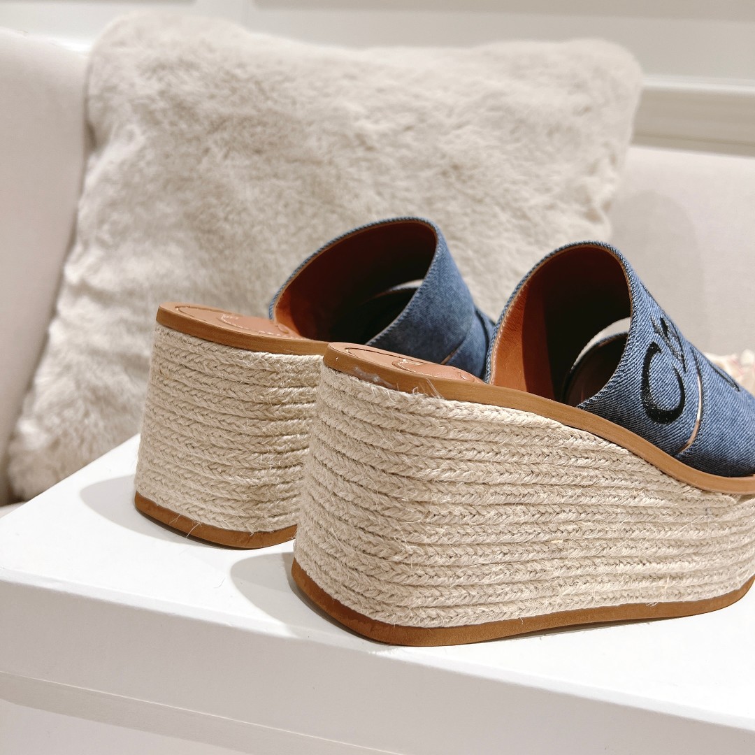 Chloe Woody Wedge Espadrille - 
