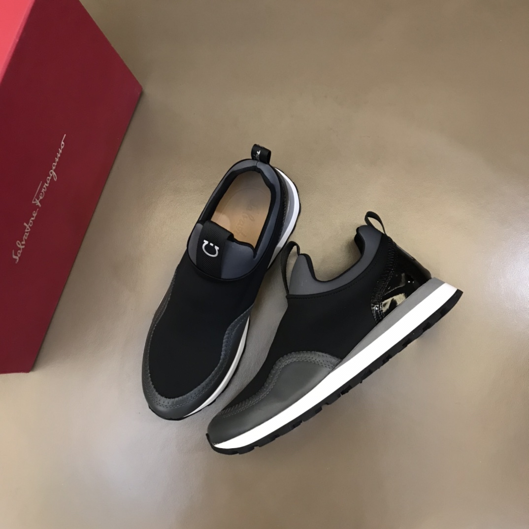 Ferragamo Men's Columbia Slip-on Sneakers - 