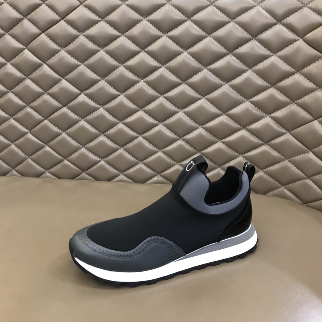 Ferragamo Men's Columbia Slip-on Sneakers - 