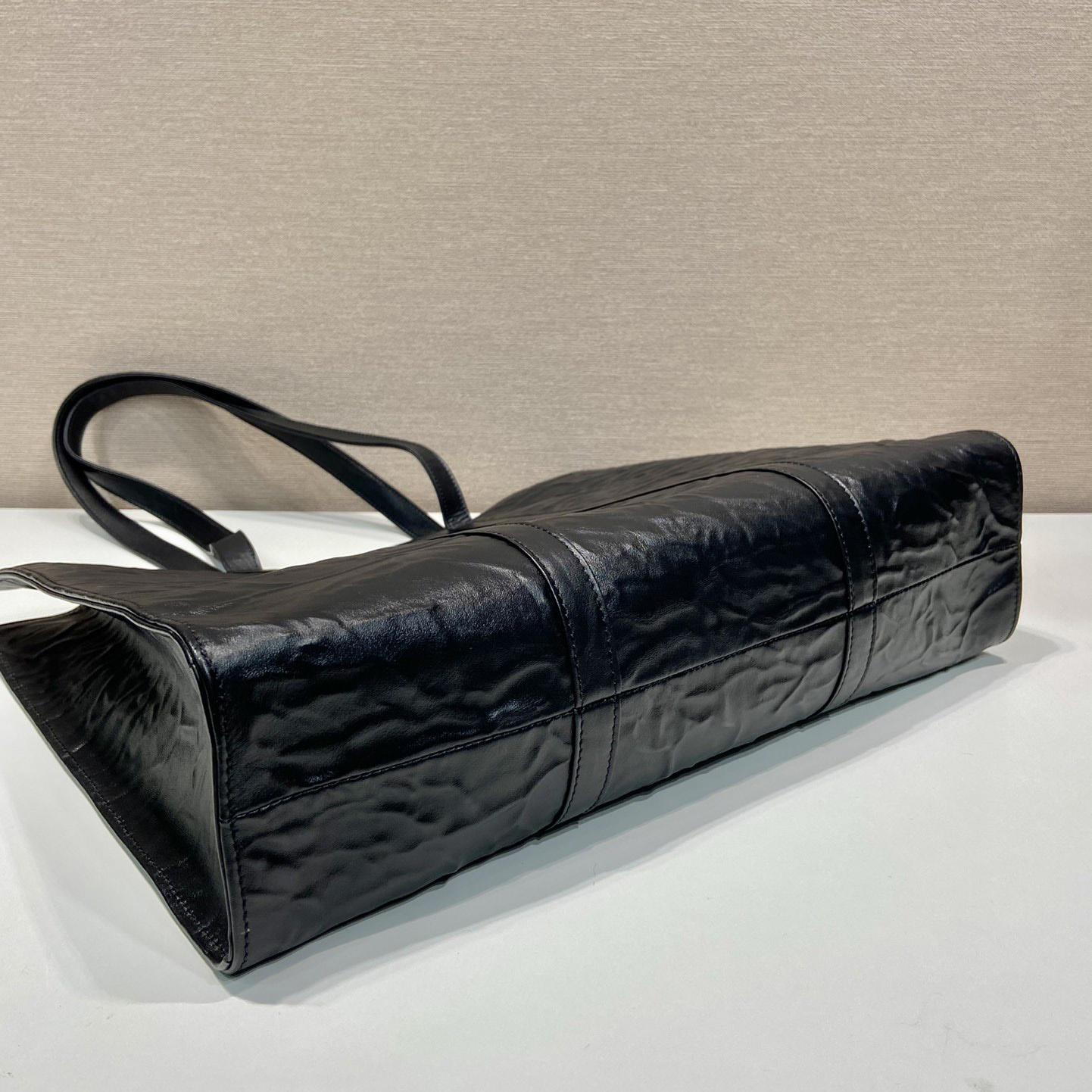 Prada Large Antique Nappa Leather Tote - 