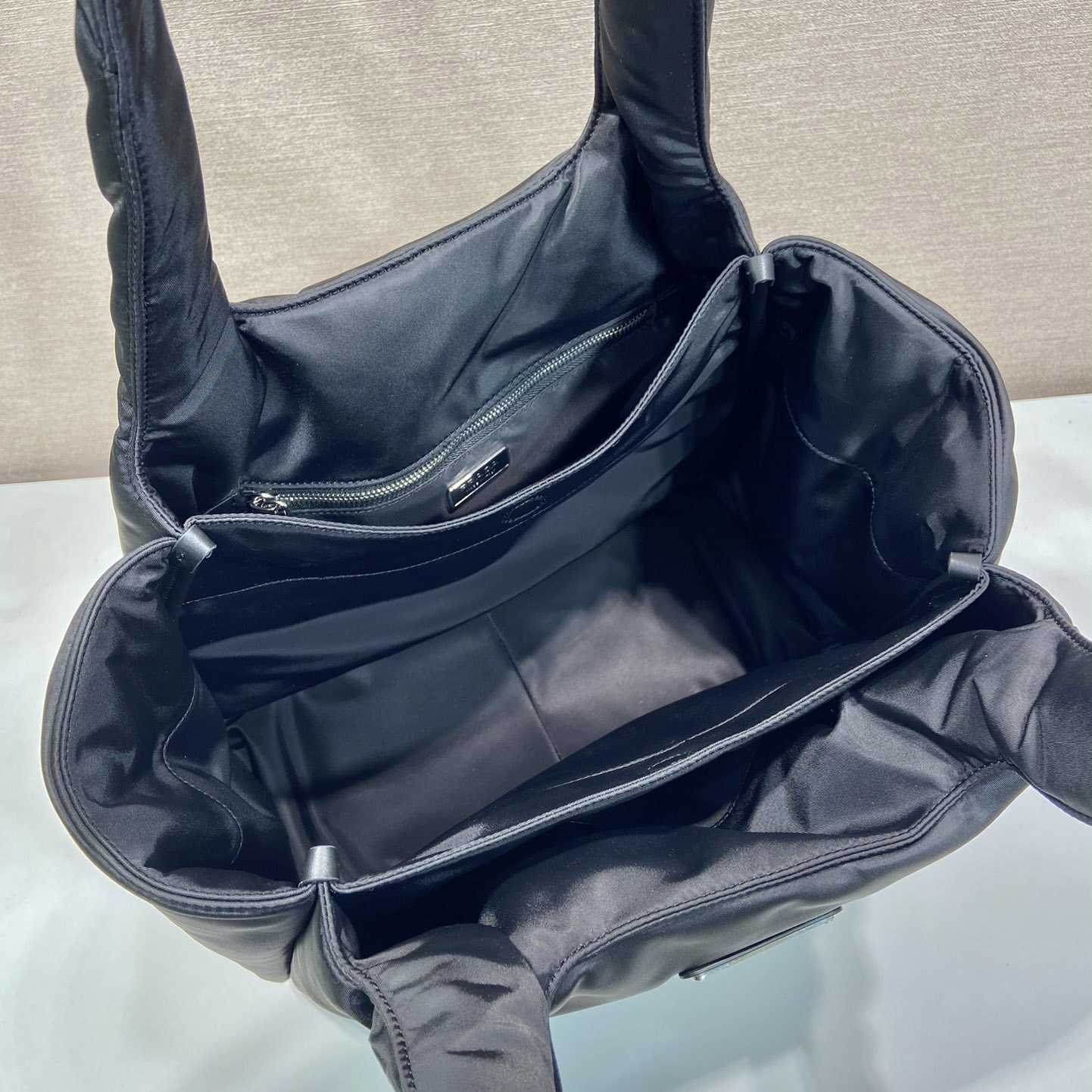 Prada Large Padded Re-Nylon Tote Bag - 