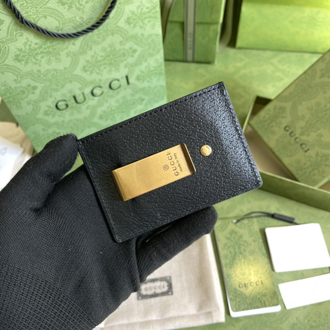 Gucci GG Marmont Leather Money Clip  (10-7CM) - 