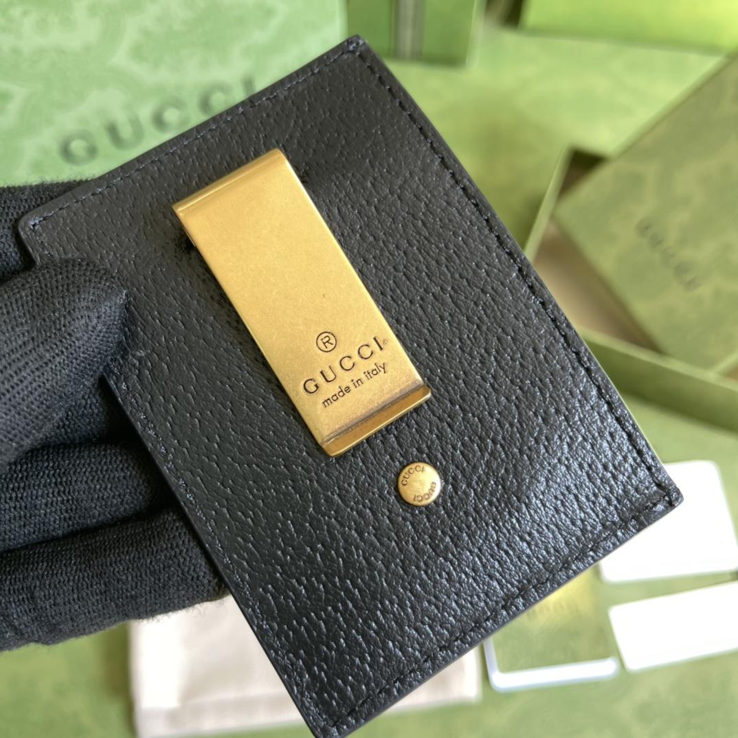 Gucci GG Marmont Leather Money Clip  (10-7CM) - 