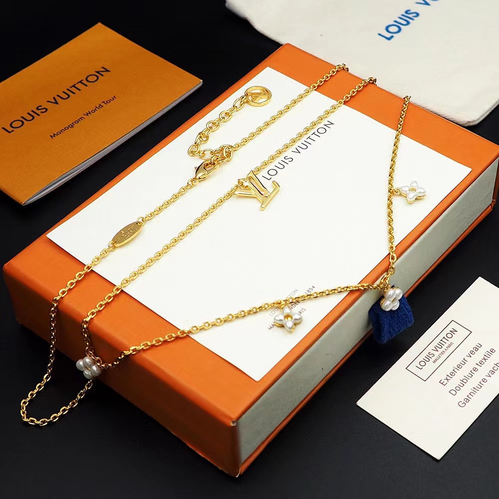 Louis Vuitton LV Floragram Necklace   M00981 - 