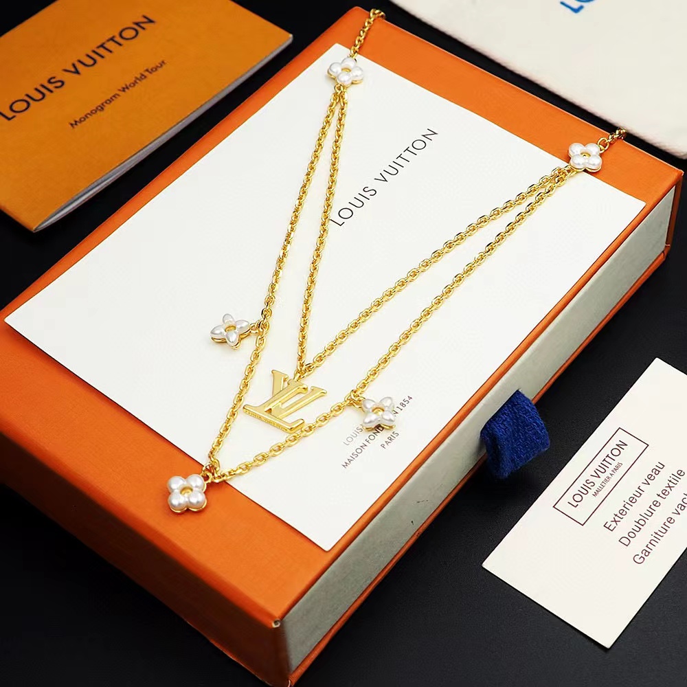 Louis Vuitton LV Floragram Necklace   M00981 - 
