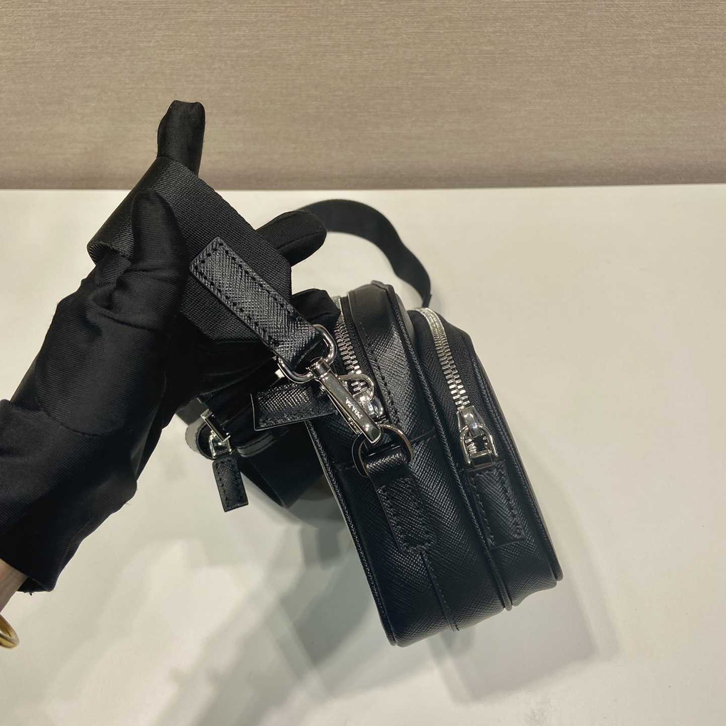 Prada Saffiano Leather Shoulder Bag - 