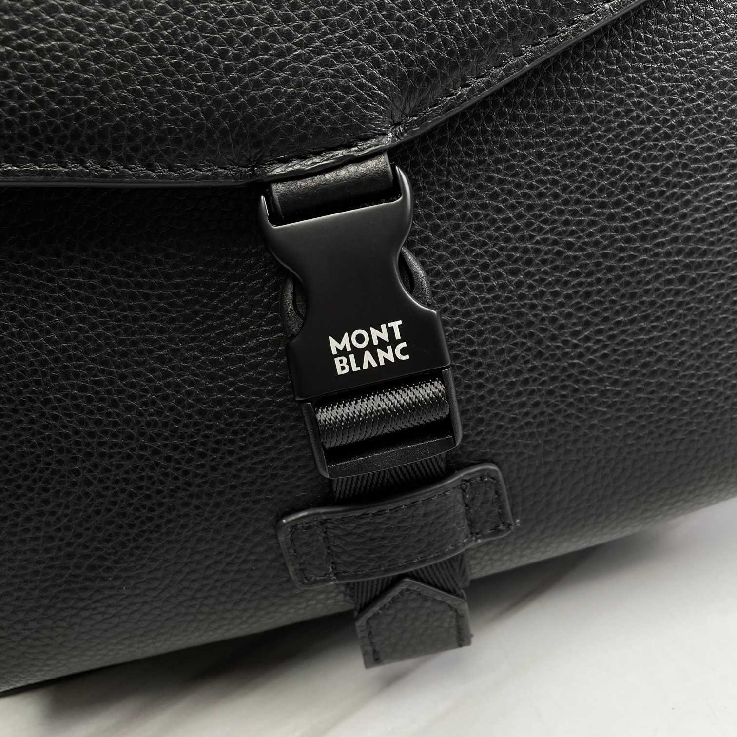 Montblanc Leather Backpack  (30x40x14cm) - DesignerGu