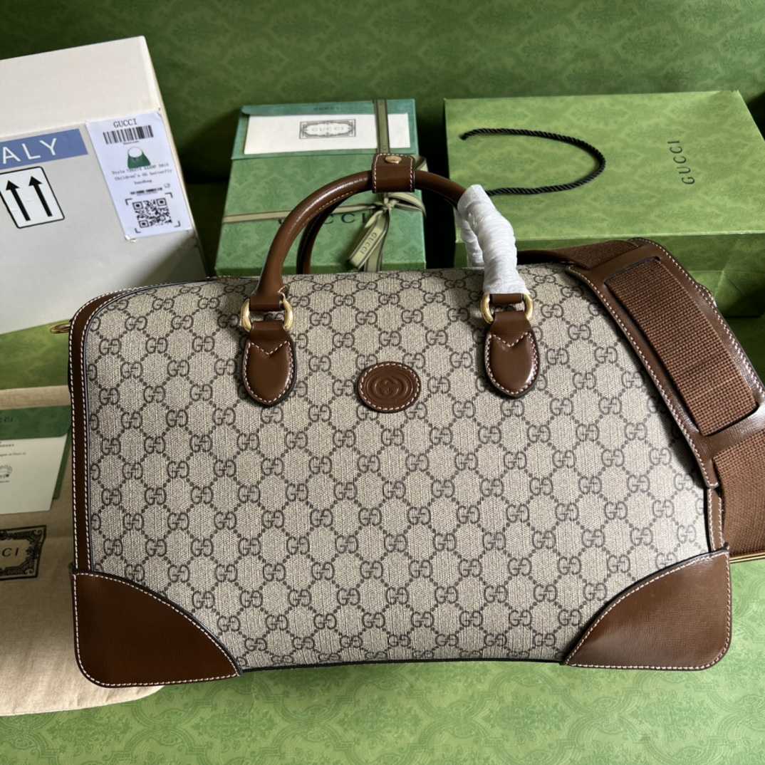 Gucci Duffle Bag With Interlocking G(42-26-24cm) - DesignerGu