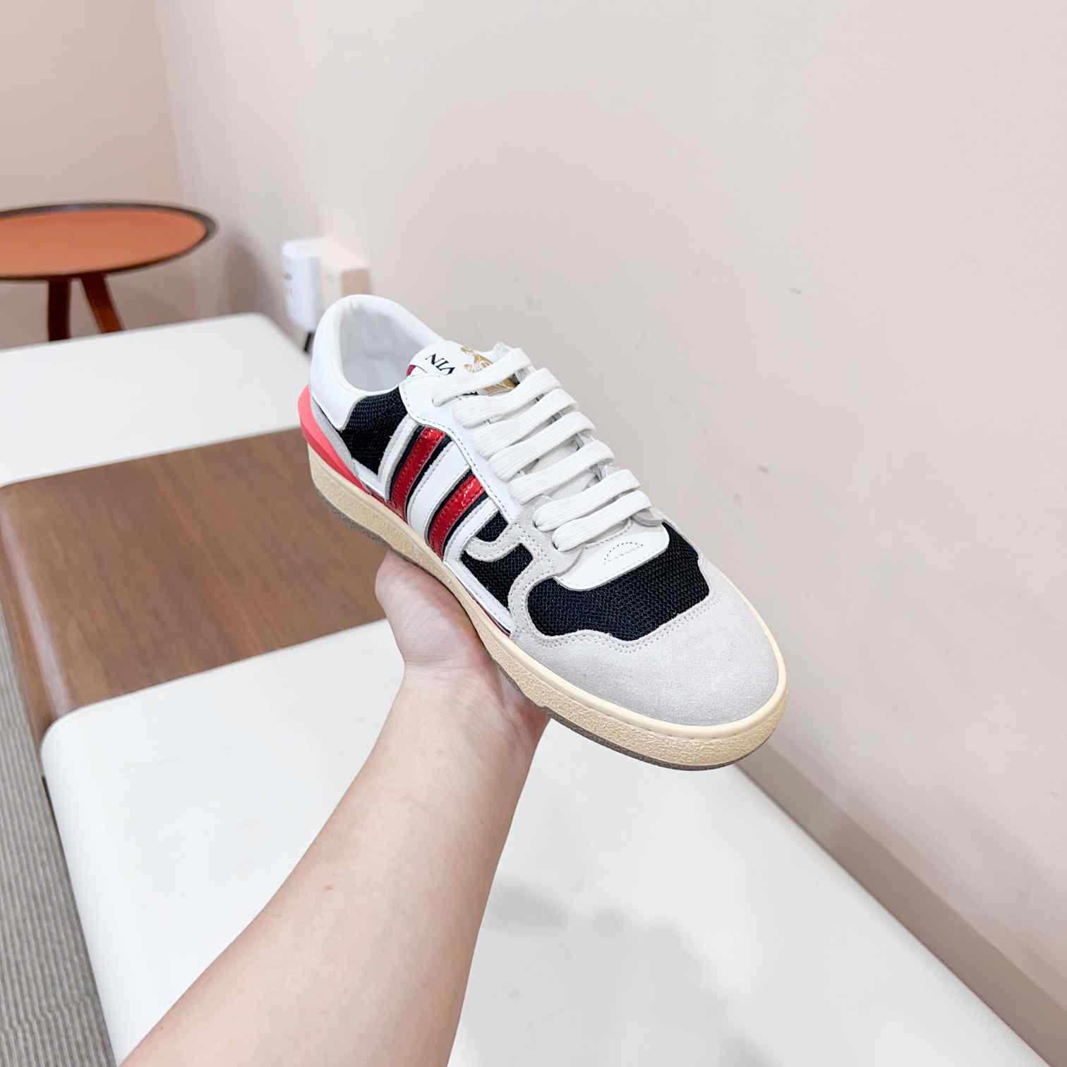 Lanvin Leather Low-top Clay Sneakers - 