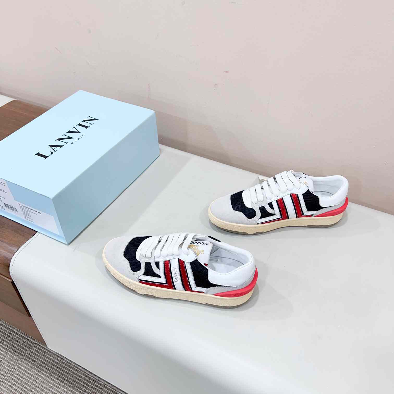 Lanvin Leather Low-top Clay Sneakers - 
