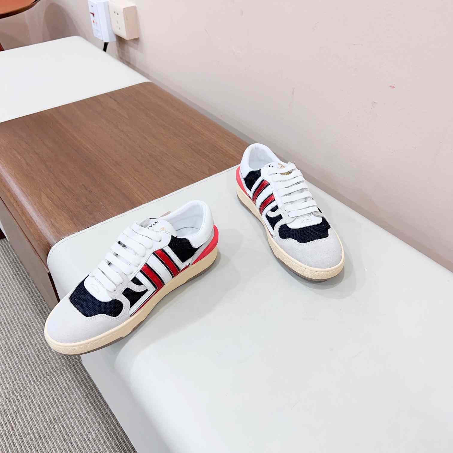 Lanvin Leather Low-top Clay Sneakers - 