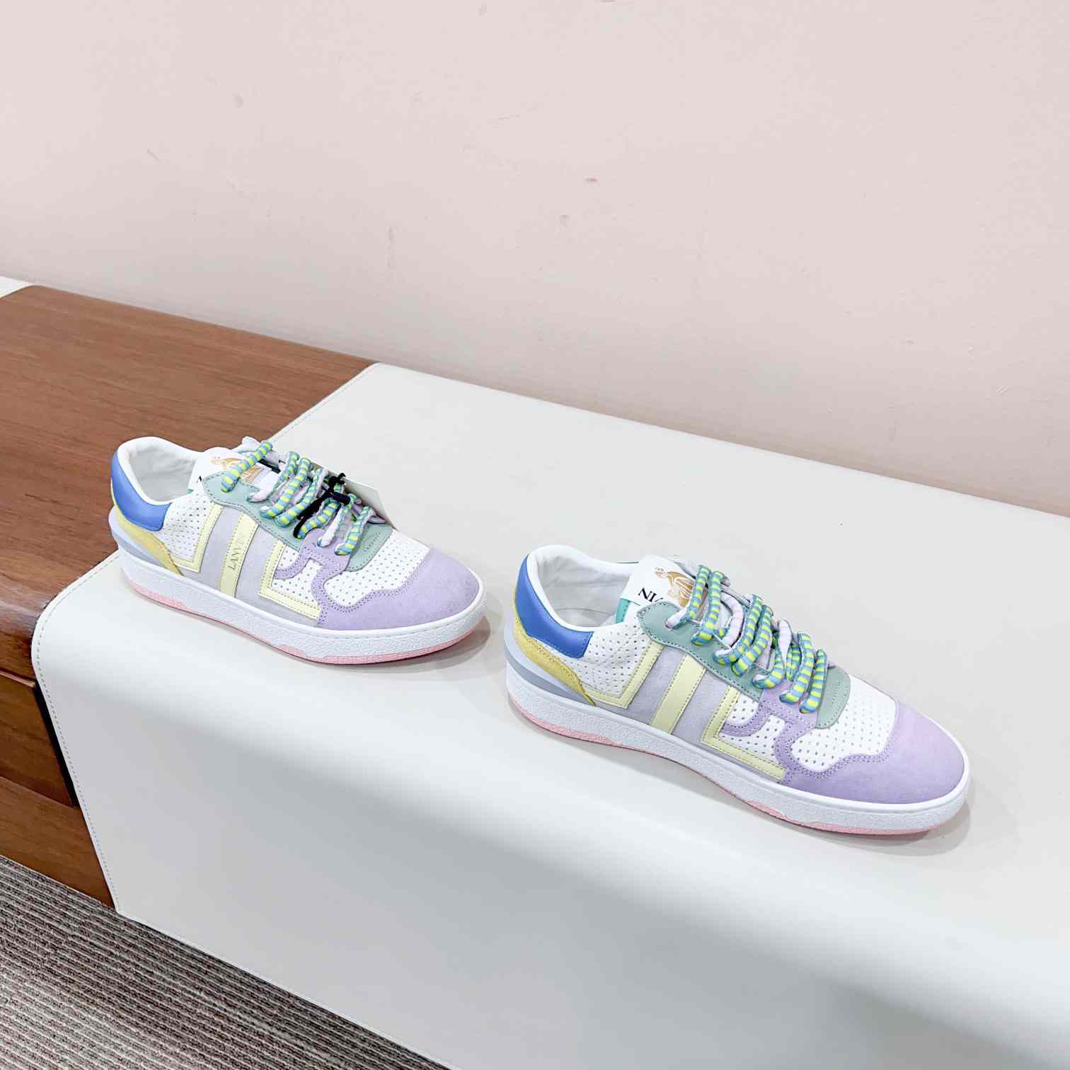 Lanvin Clay Colour-block Sneakers - 