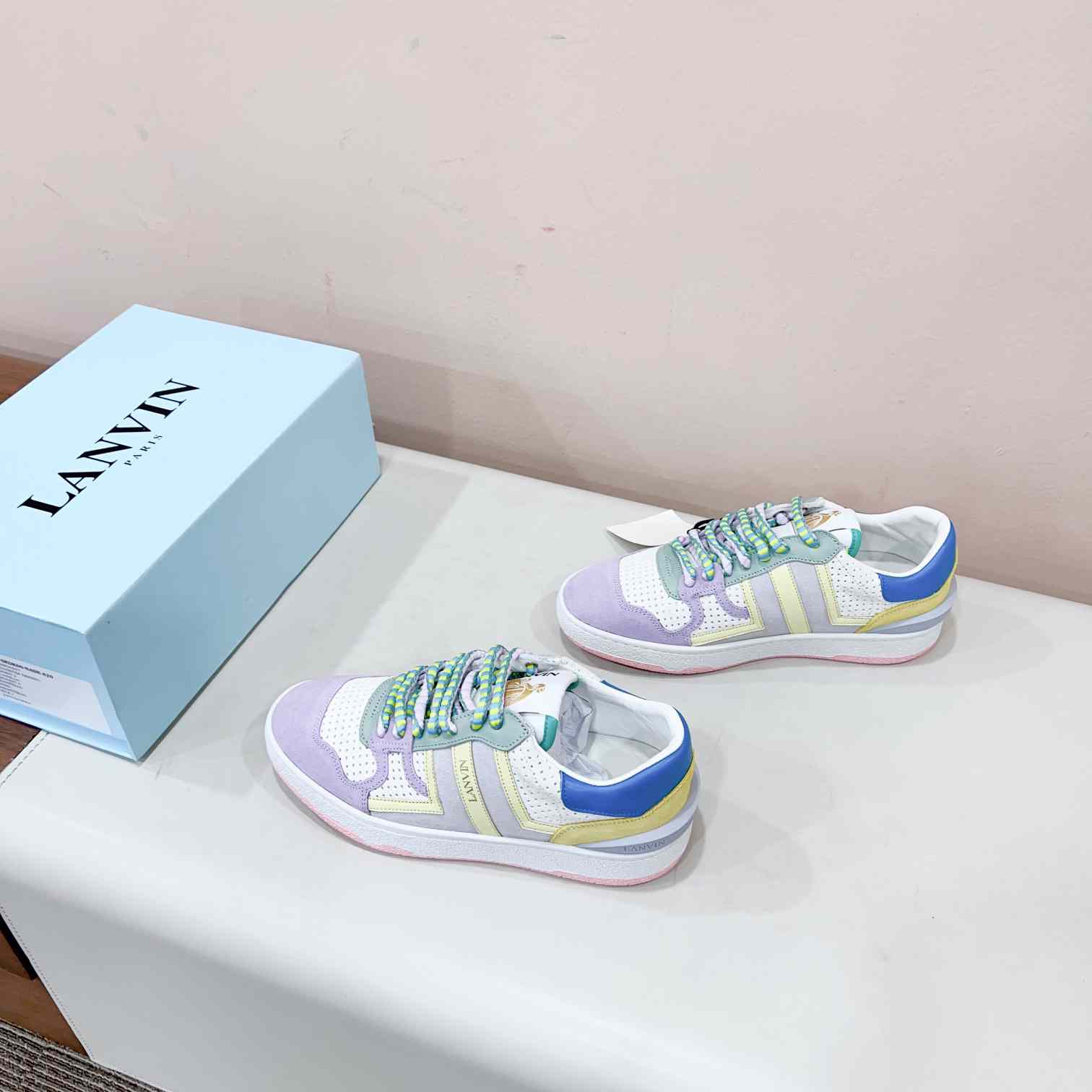 Lanvin Clay Colour-block Sneakers - 
