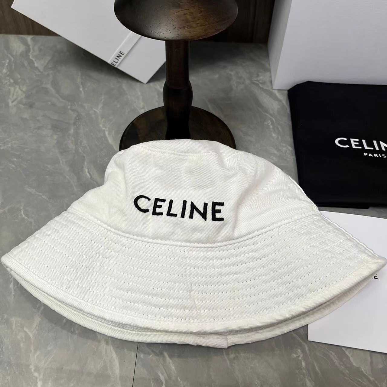 Celine Cotton Bucket Hat - DesignerGu