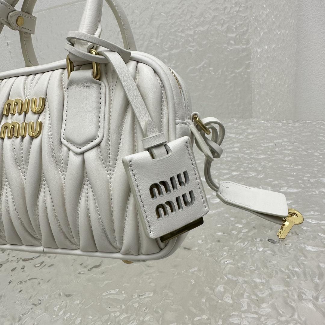 Miu Miu Matelassé Nappa Leather Top-handle Bag - 
