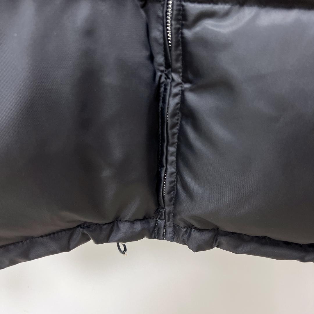 Prada Re-Nylon Gabardine Hooded Down Jacket - 