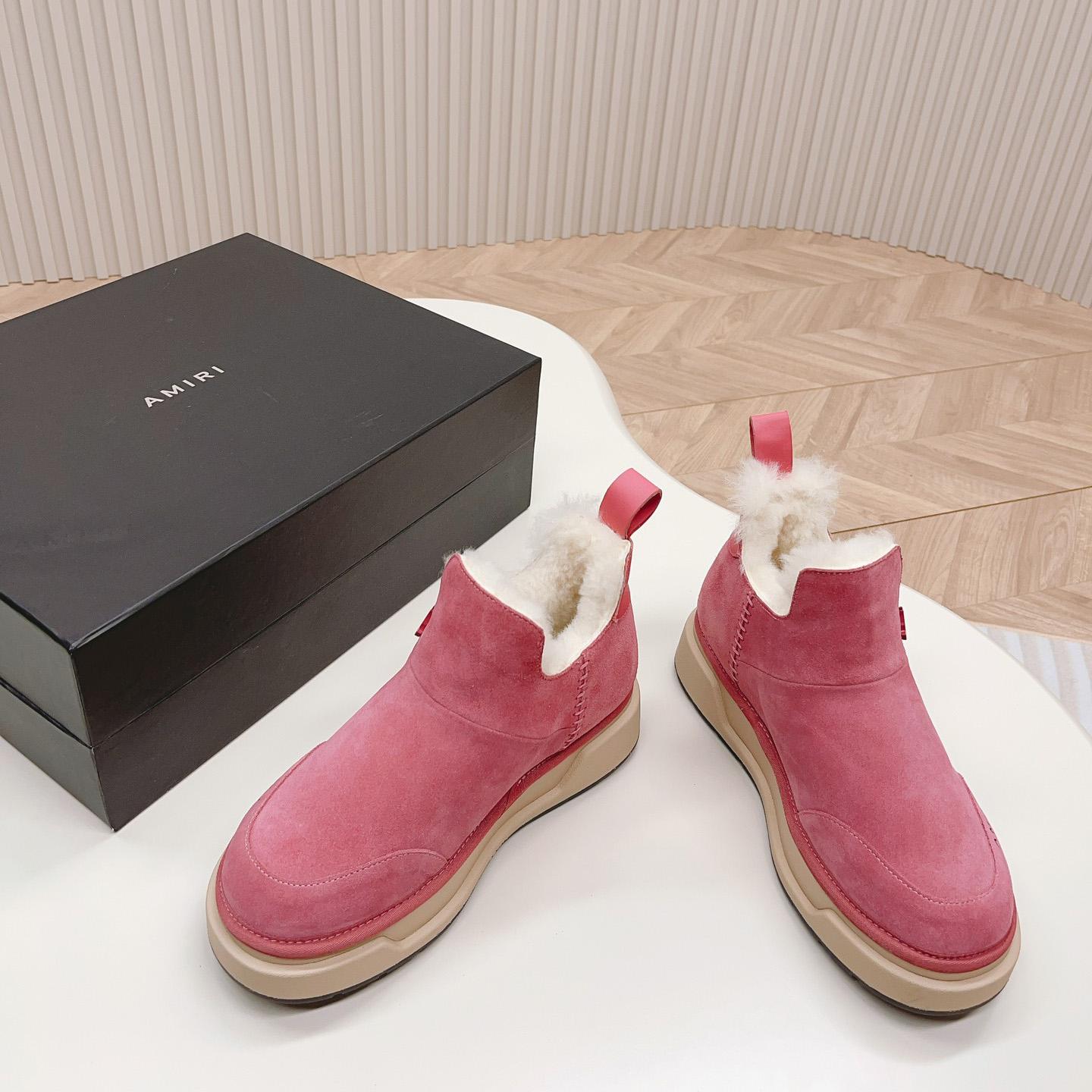 Amiri Malibu Shearling Lined Suede Boots - 