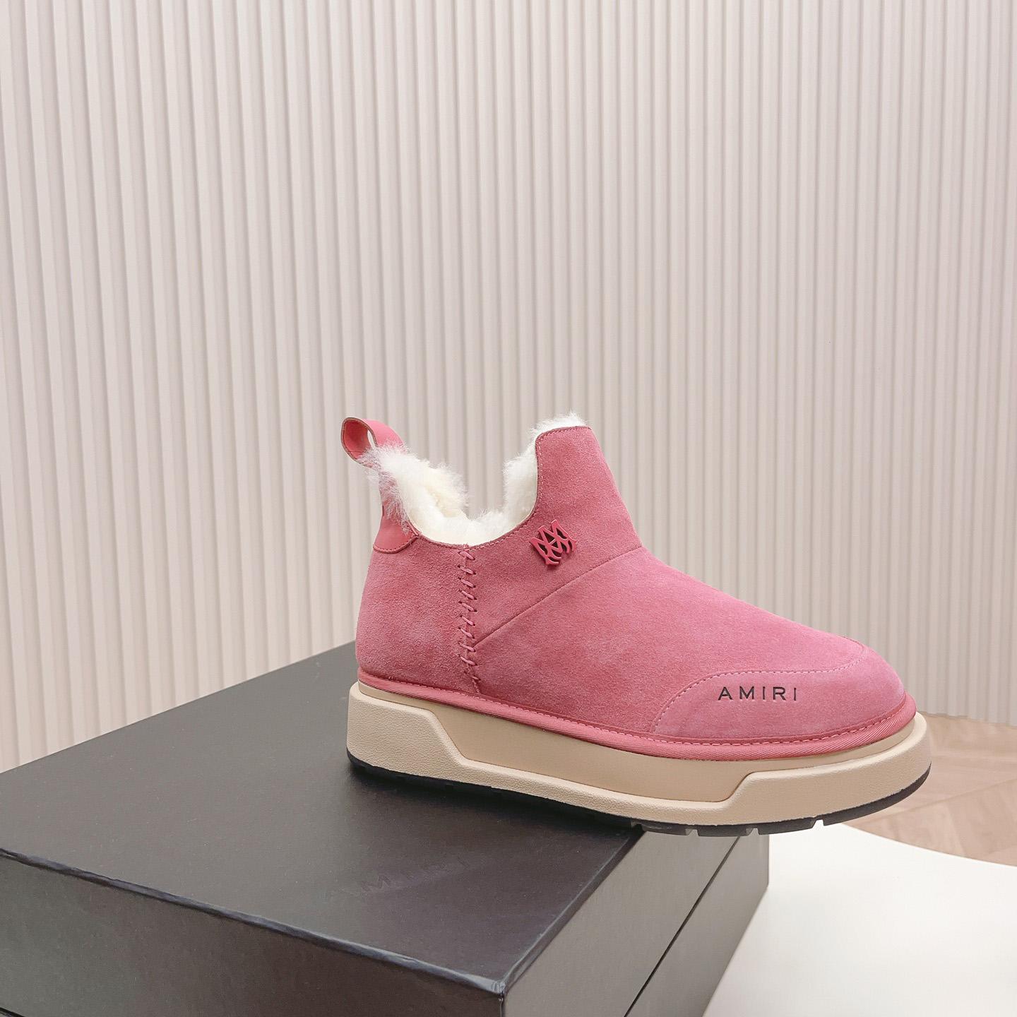 Amiri Malibu Shearling Lined Suede Boots - 