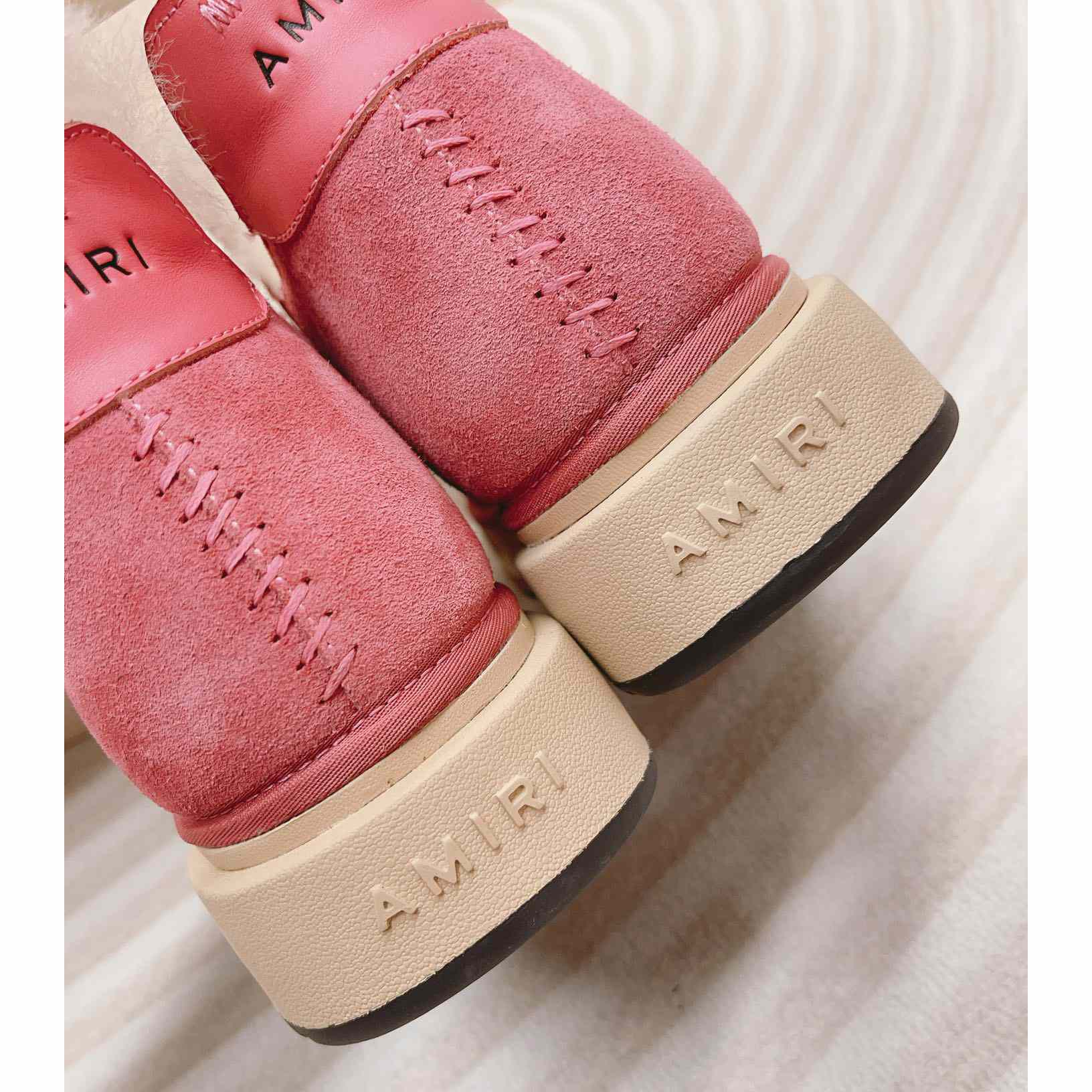 Amiri Malibu Shearling Lined Suede Boots - 