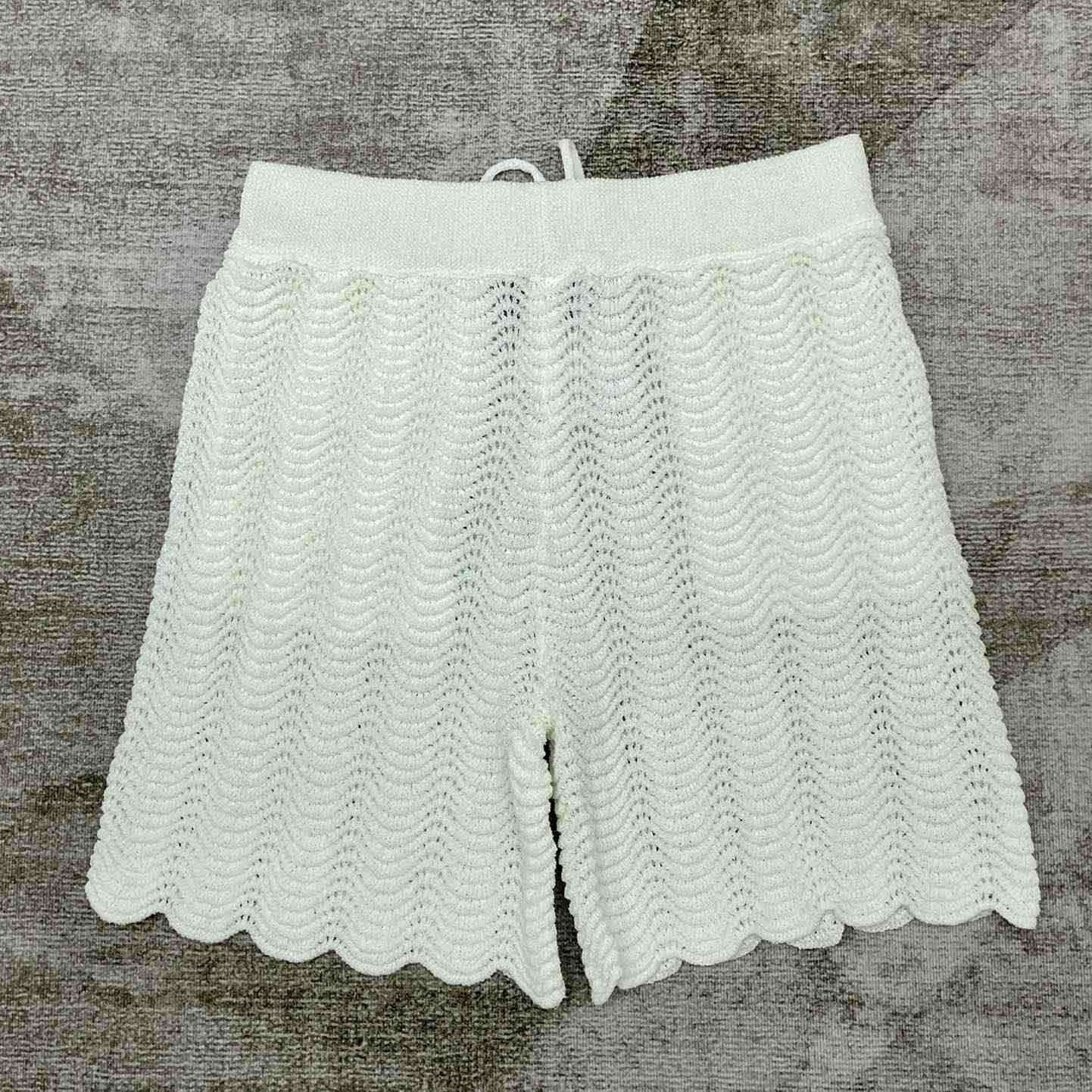 Casablanca Wavy Gradient Crochet Shorts - DesignerGu