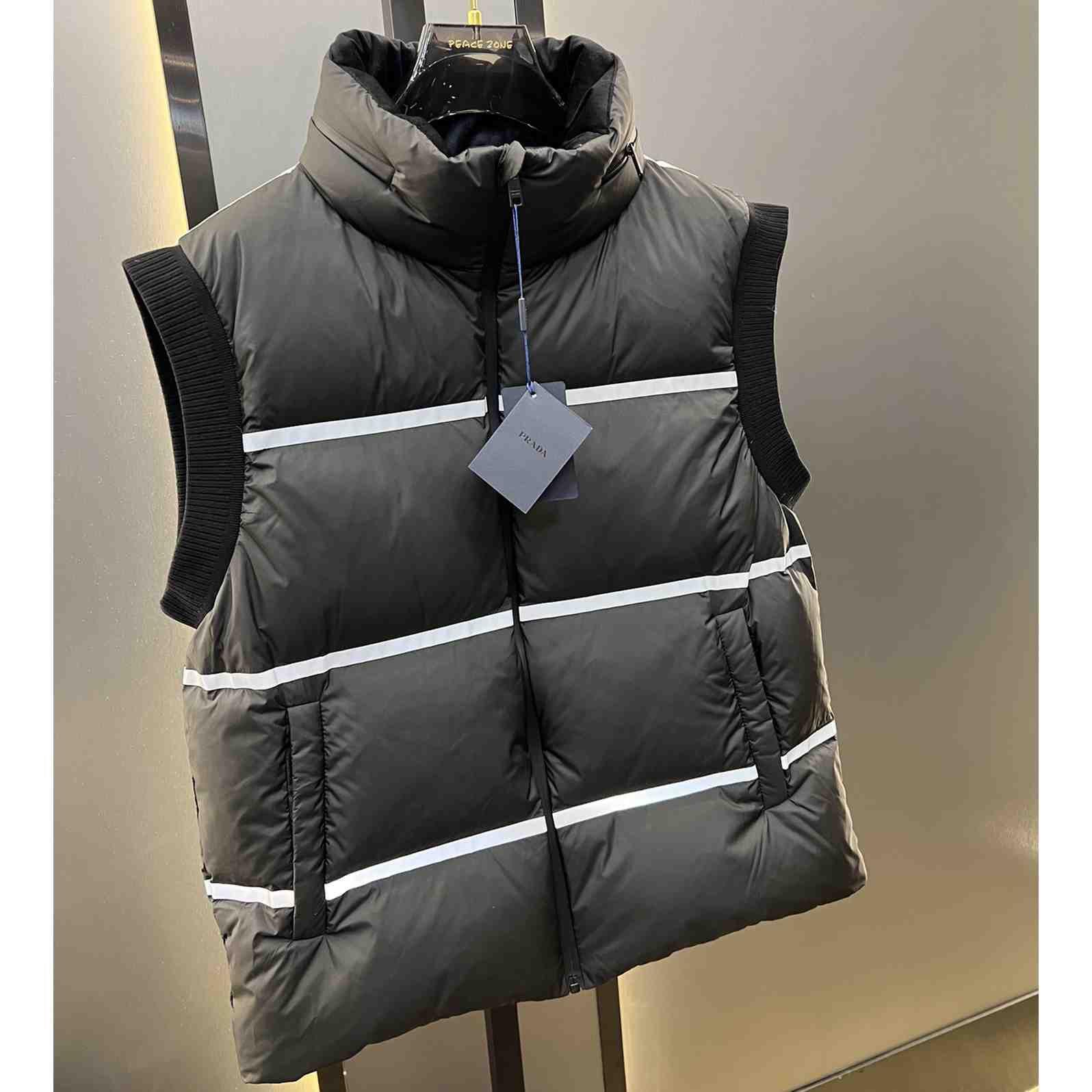 Prada Light Technical Fabric Down Vest - 