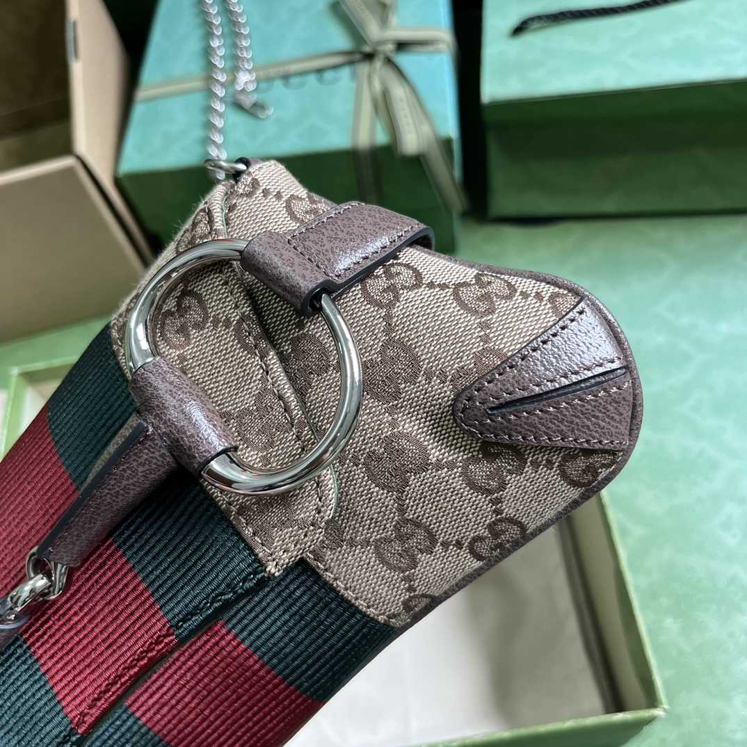 Gucci Horsebit Chain Small Shoulder Bag (27x 11.5x 5cm) - 