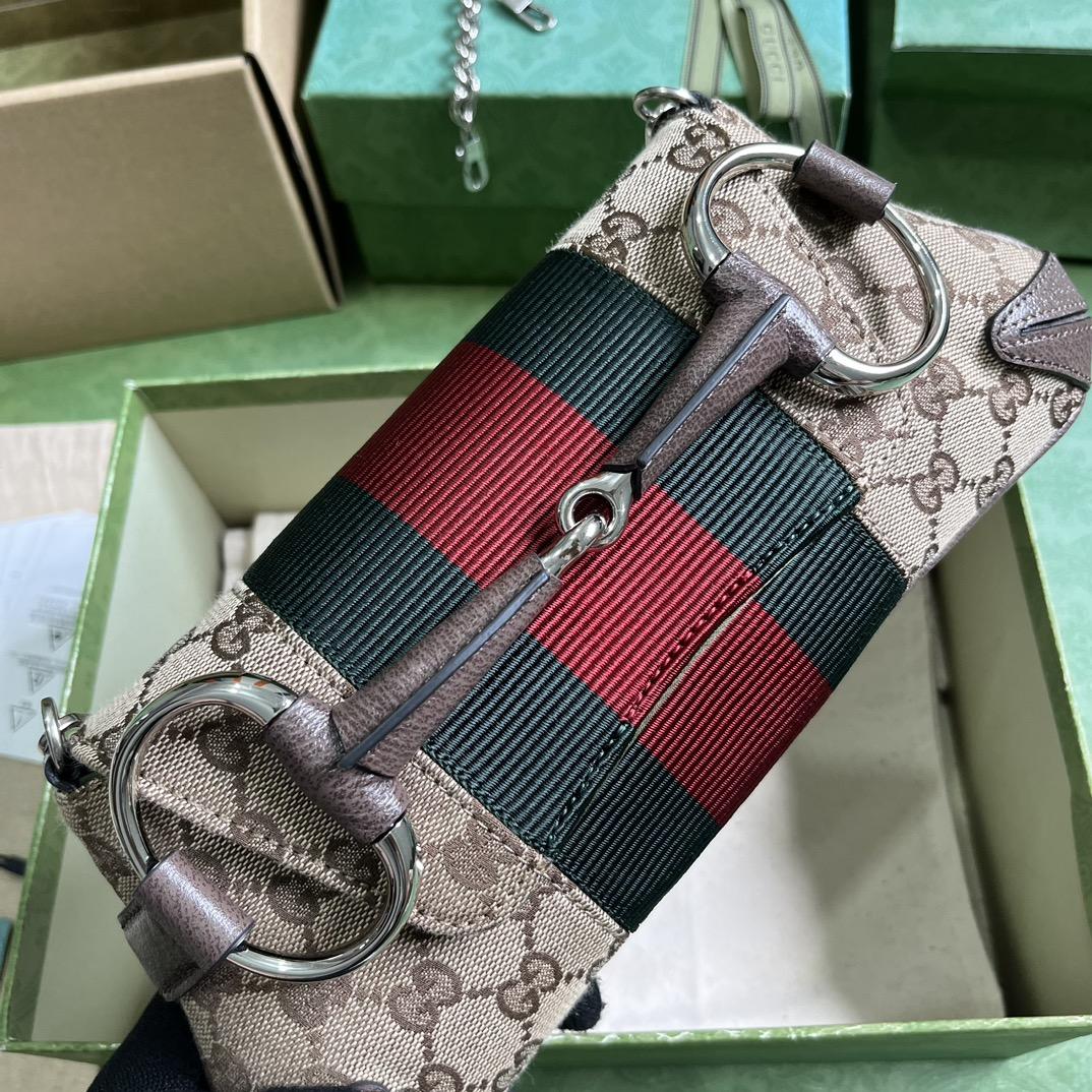 Gucci Horsebit Chain Small Shoulder Bag (27x 11.5x 5cm) - 