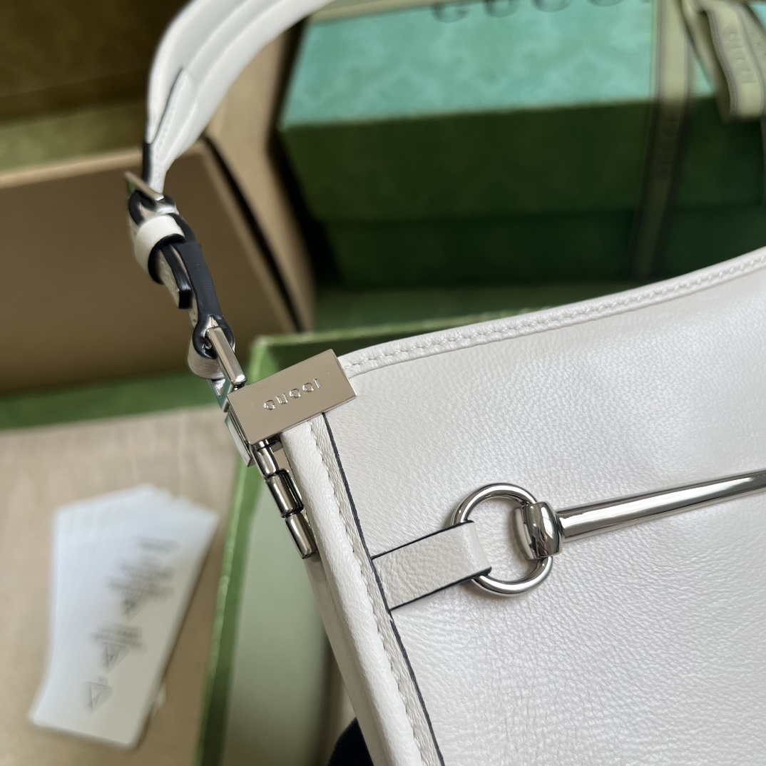 Gucci Horsebit Slim Small Shoulder Bag (23x 18.5x 3cm) - 