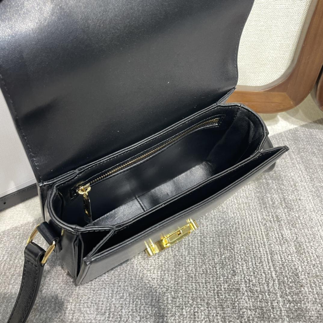 Celine Teen Triomphe Bag In Shiny Calfskin - 