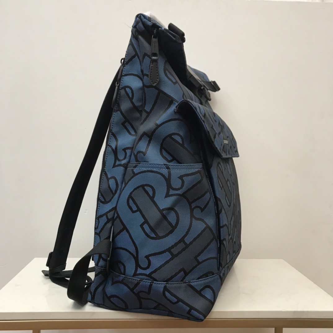 Burberry Orville Monogram-jacquard Backpack (36 x 19x 58cm) - 