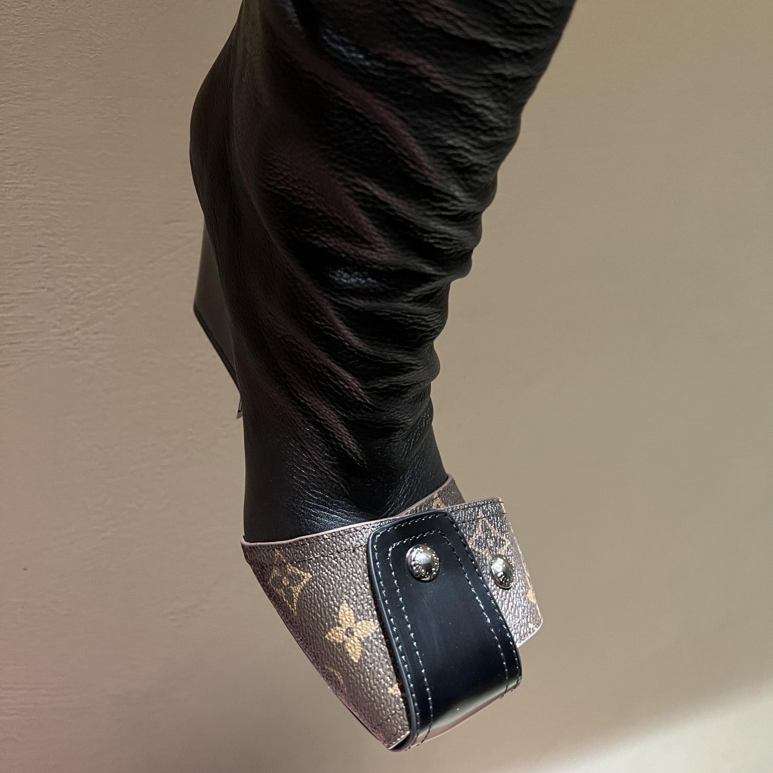 Louis Vuitton Patti Wedge Half Boot - 