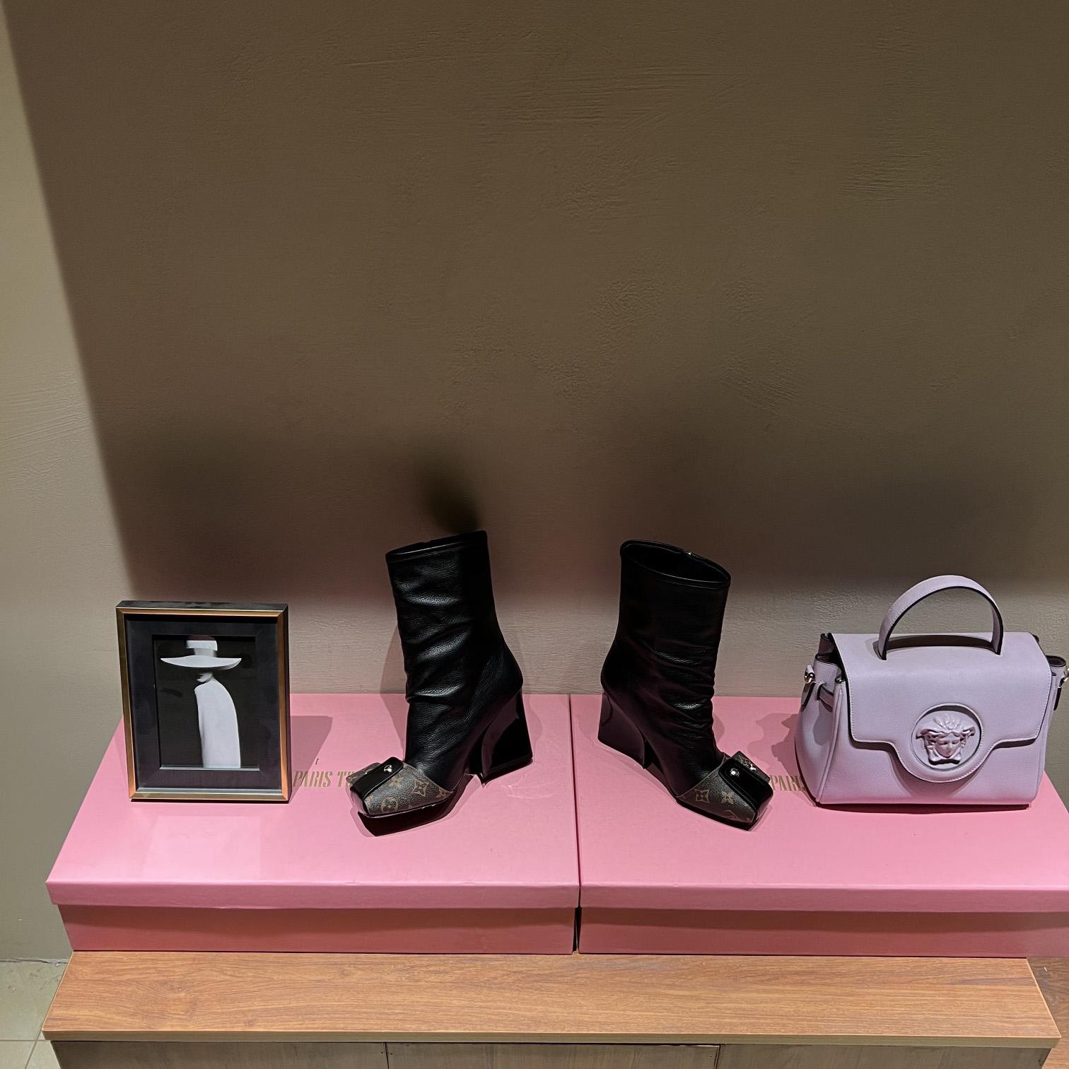Louis Vuitton Patti Wedge Half Boot - 