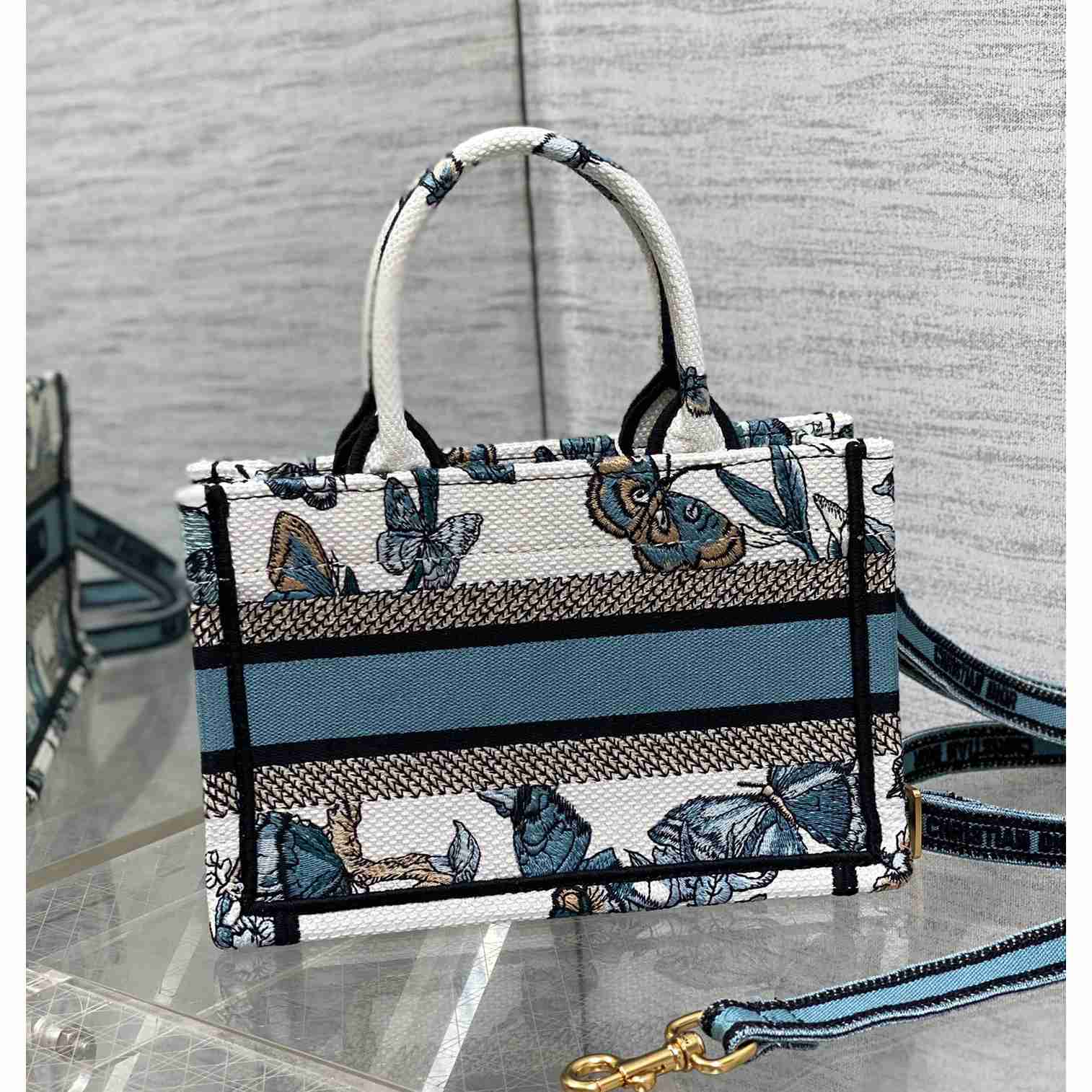 Dior Mini Dior Book Tote With Strap - 