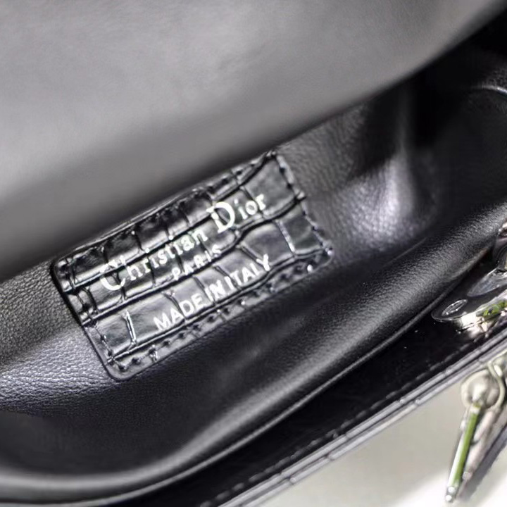 Dior Alligator Mini Lady Dior Bag (17-15-7cm) - 