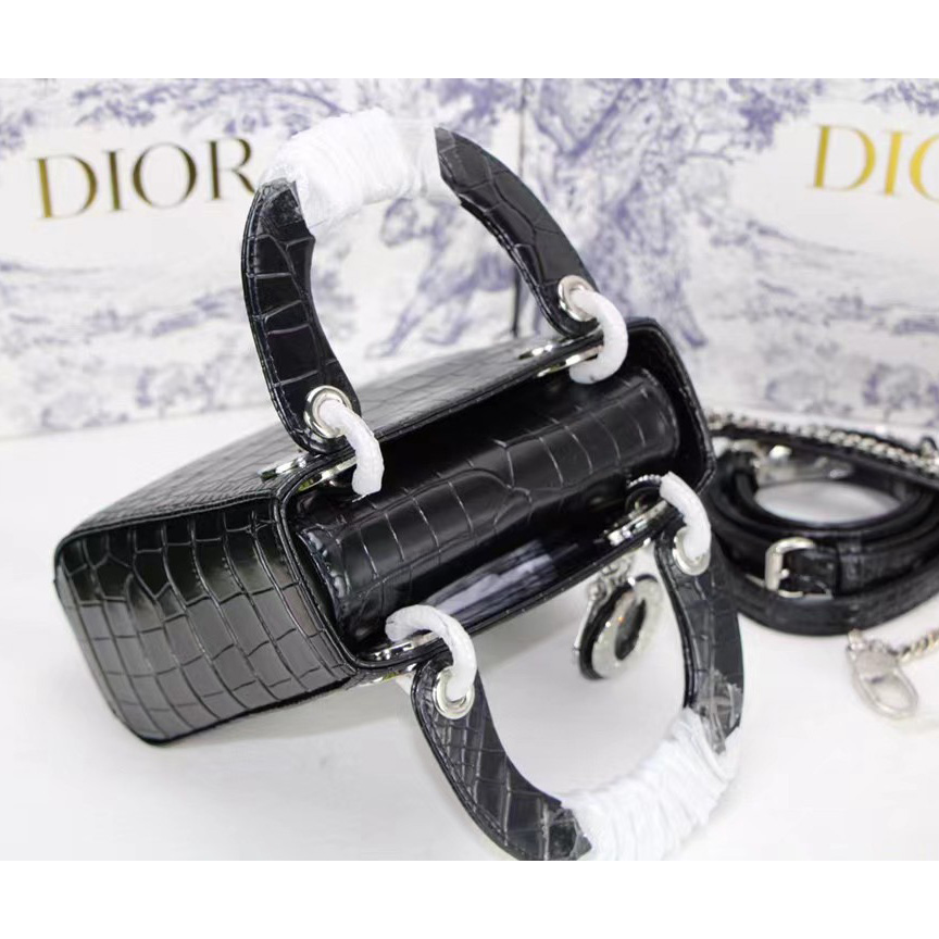 Dior Alligator Mini Lady Dior Bag (17-15-7cm) - 