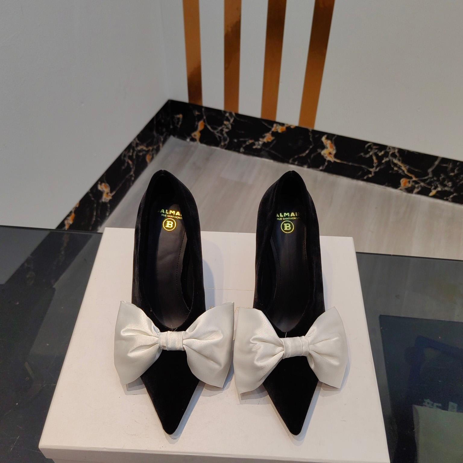 Balmain Velvet Clara Stilettos - 