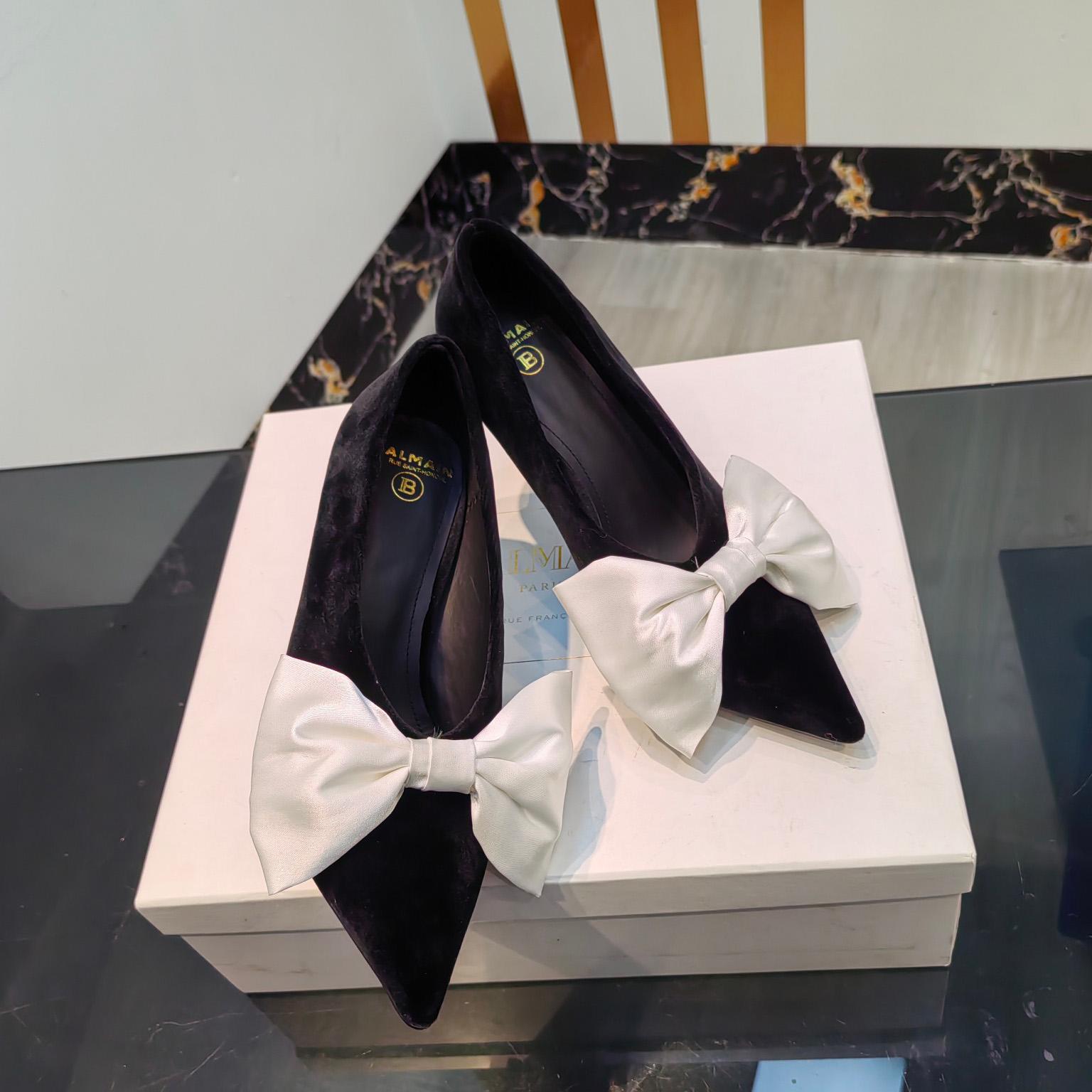 Balmain Velvet Clara Stilettos - 