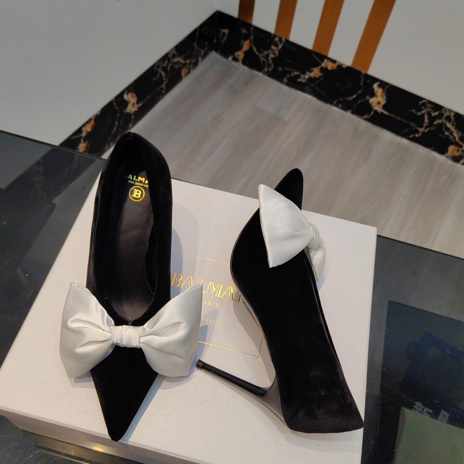 Balmain Velvet Clara Stilettos - 