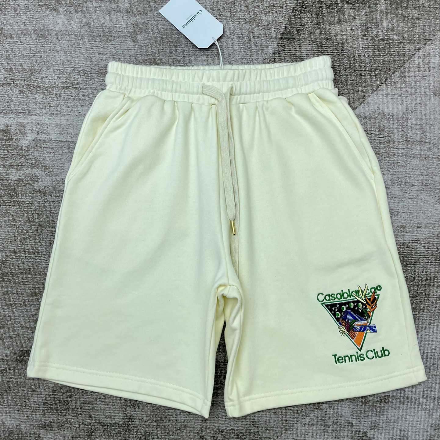 Casablanca Tennis Club Icon Embroidered Shorts - DesignerGu