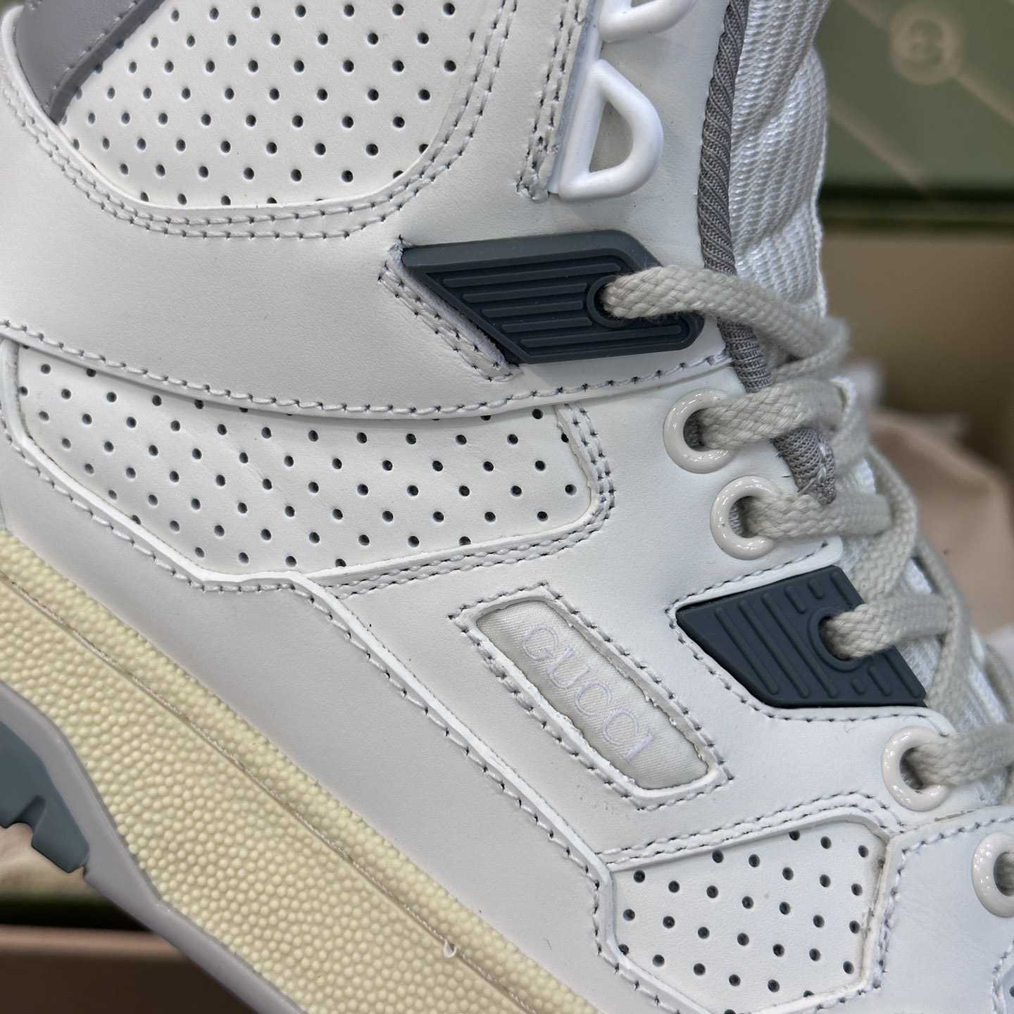 Gucci High Top Distressed Effect Sneaker  - DesignerGu