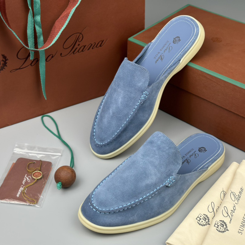 Loro Piana Babouche Walk Loafers - 