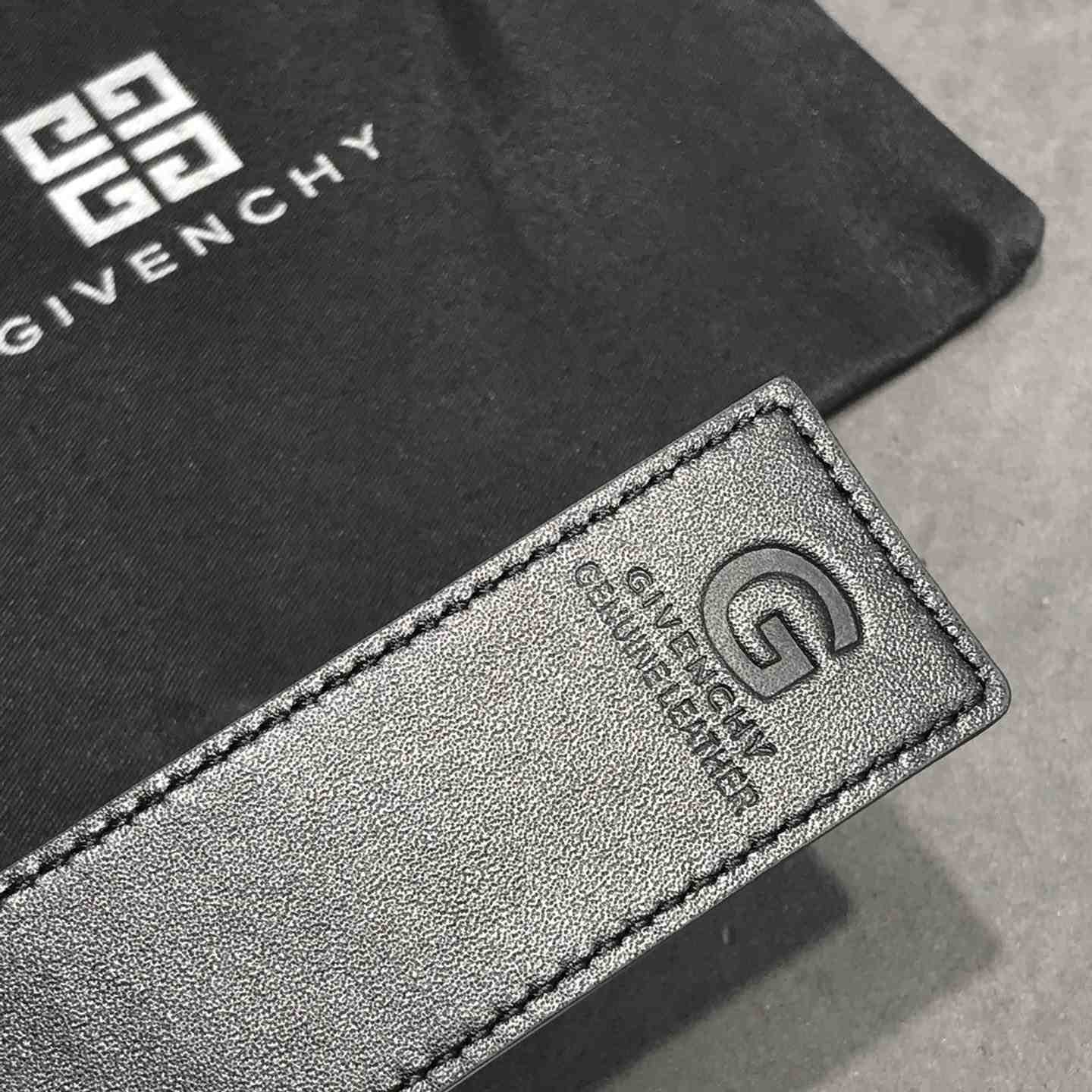 Givenchy 4G Reversible Belt In Leather And 4G Coated Canvas - 